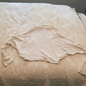 Off the shoulder white long sleeve